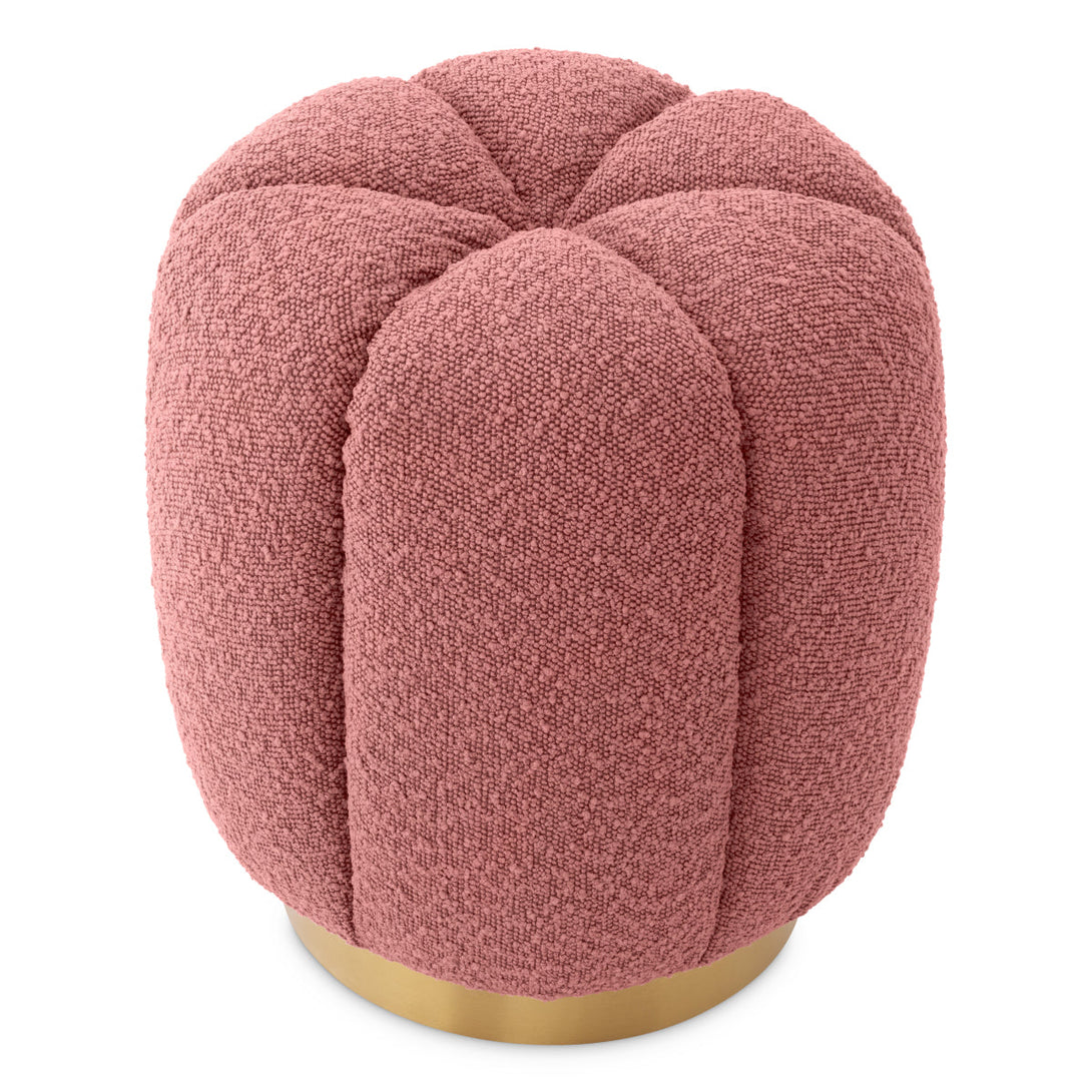 Stool Orchanic Boucl&Eacute; Rose Furniture Eichholtz