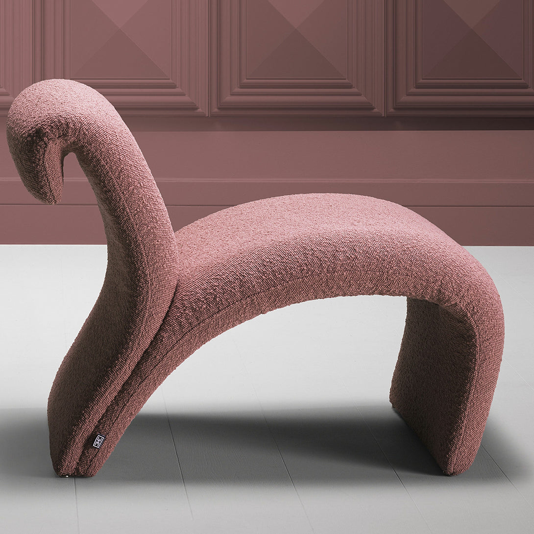 Chair Vignola Boucl&Eacute; Rose Furniture Eichholtz