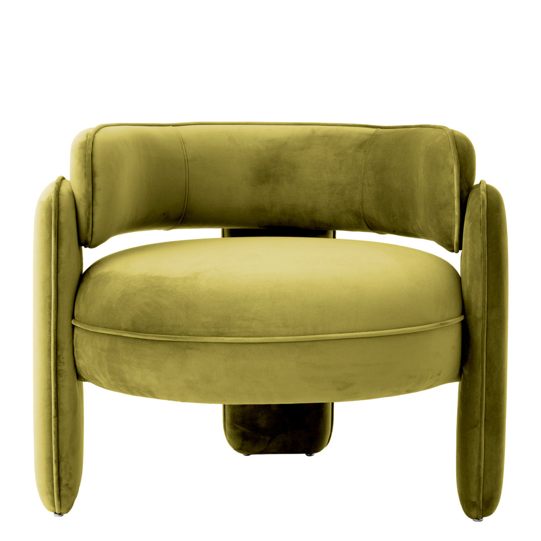 Chair Chaplin Savona Vintage Green Velvet Furniture Eichholtz
