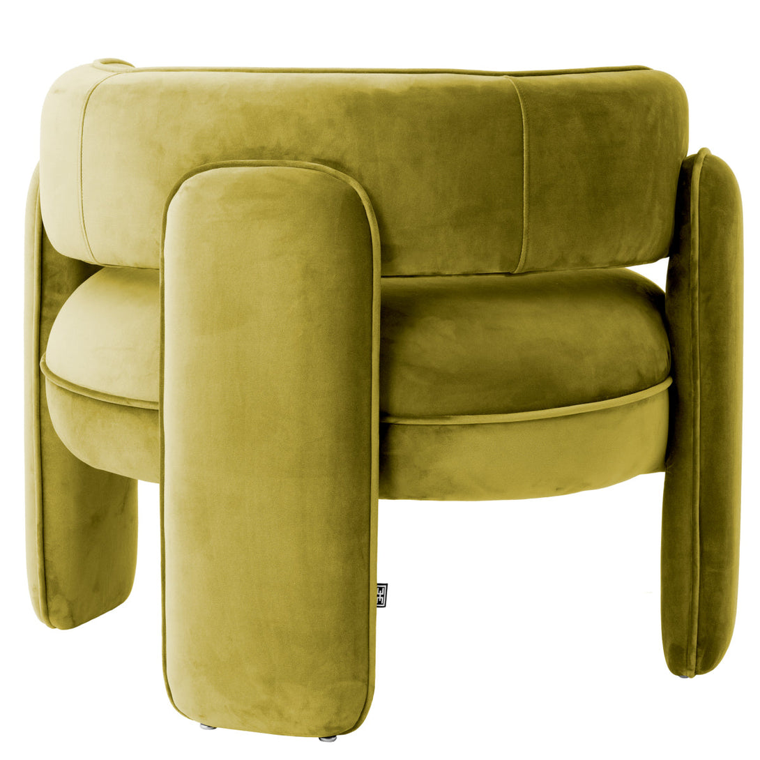 Chair Chaplin Savona Vintage Green Velvet Furniture Eichholtz