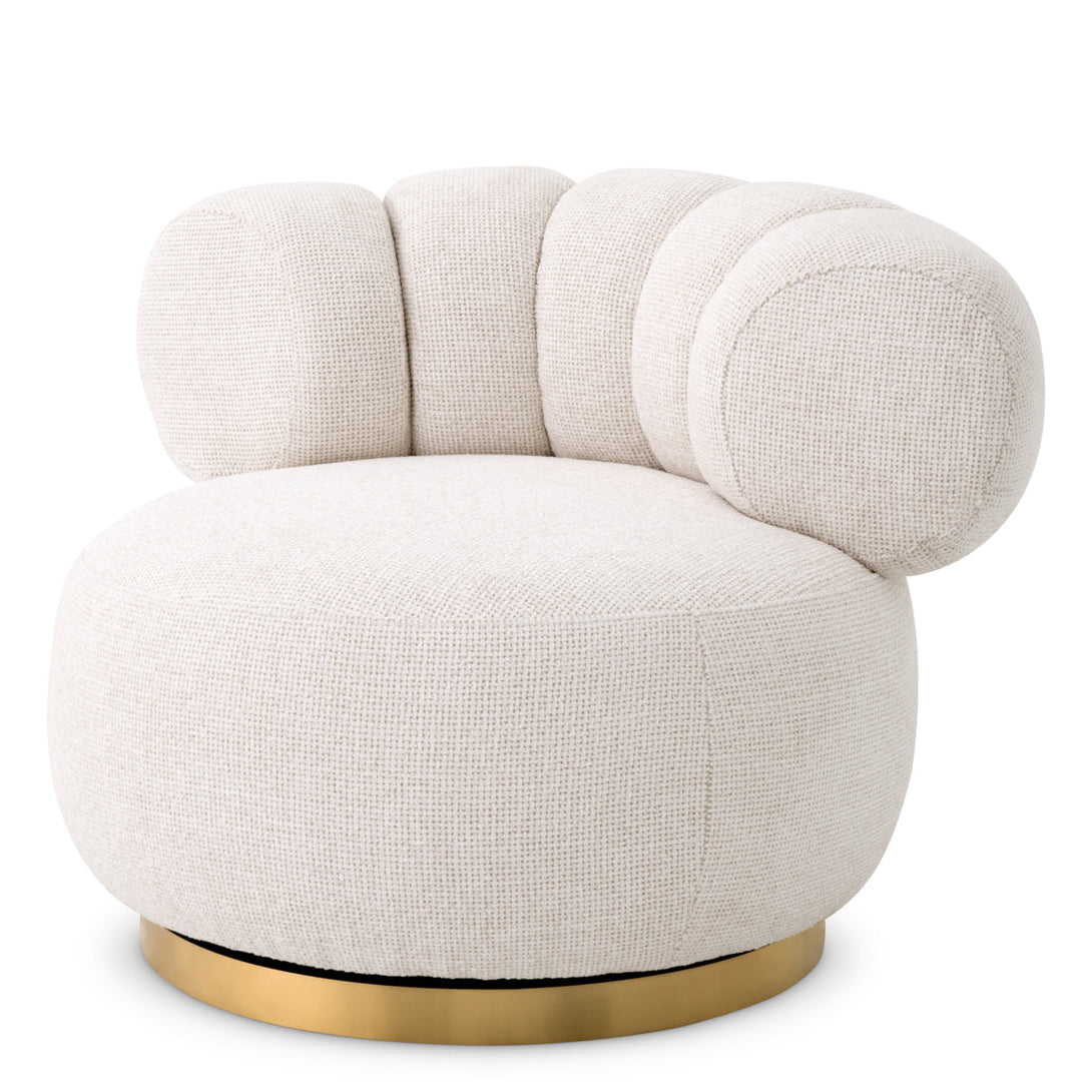Swivel Chair Phedra Lyssa Off-White Furniture Eichholtz