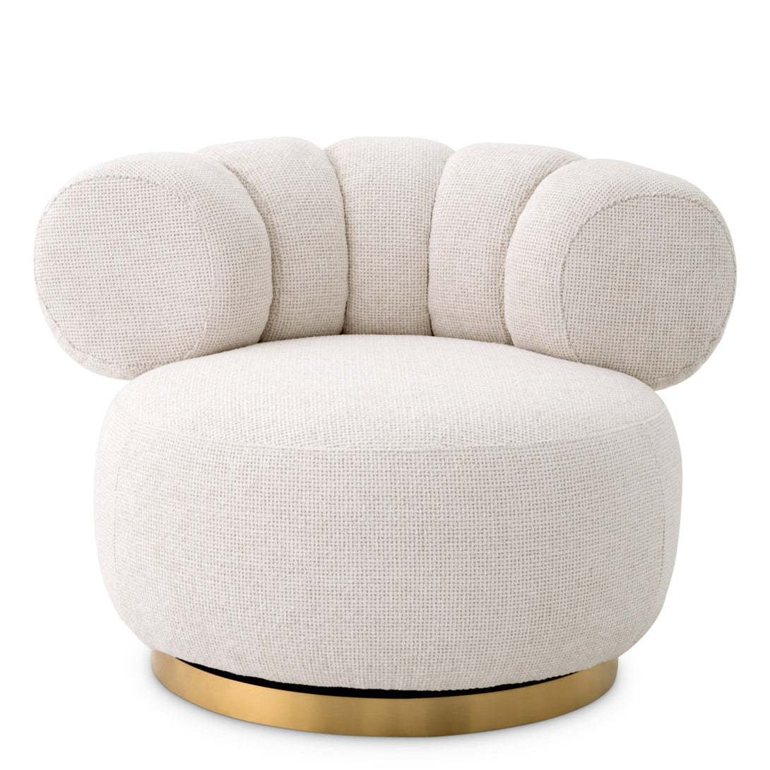 Swivel Chair Phedra Lyssa Off-White Furniture Eichholtz
