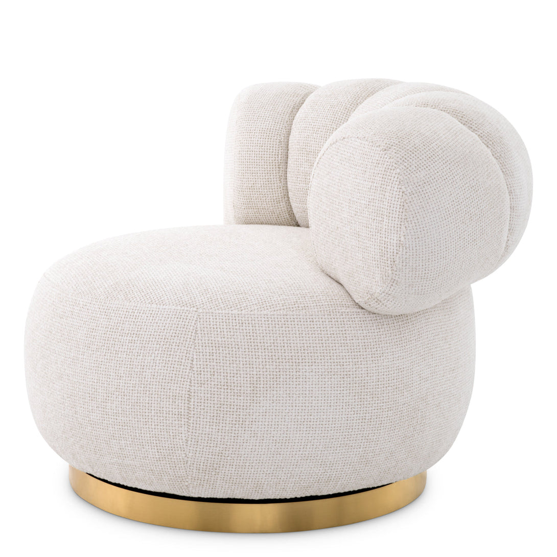 Swivel Chair Phedra Lyssa Off-White Furniture Eichholtz