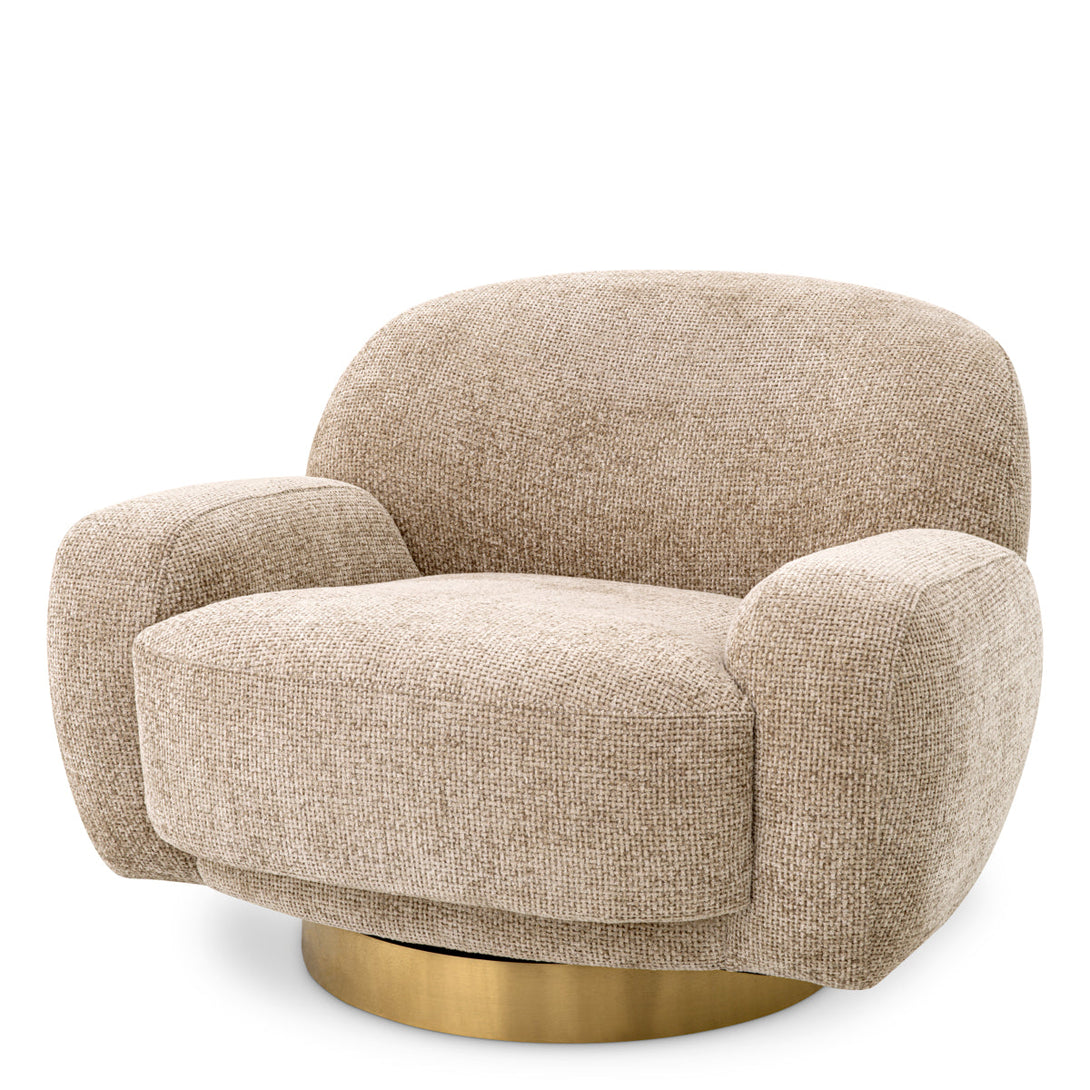 Swivel Chair Udine Lyssa Sand Furniture Eichholtz