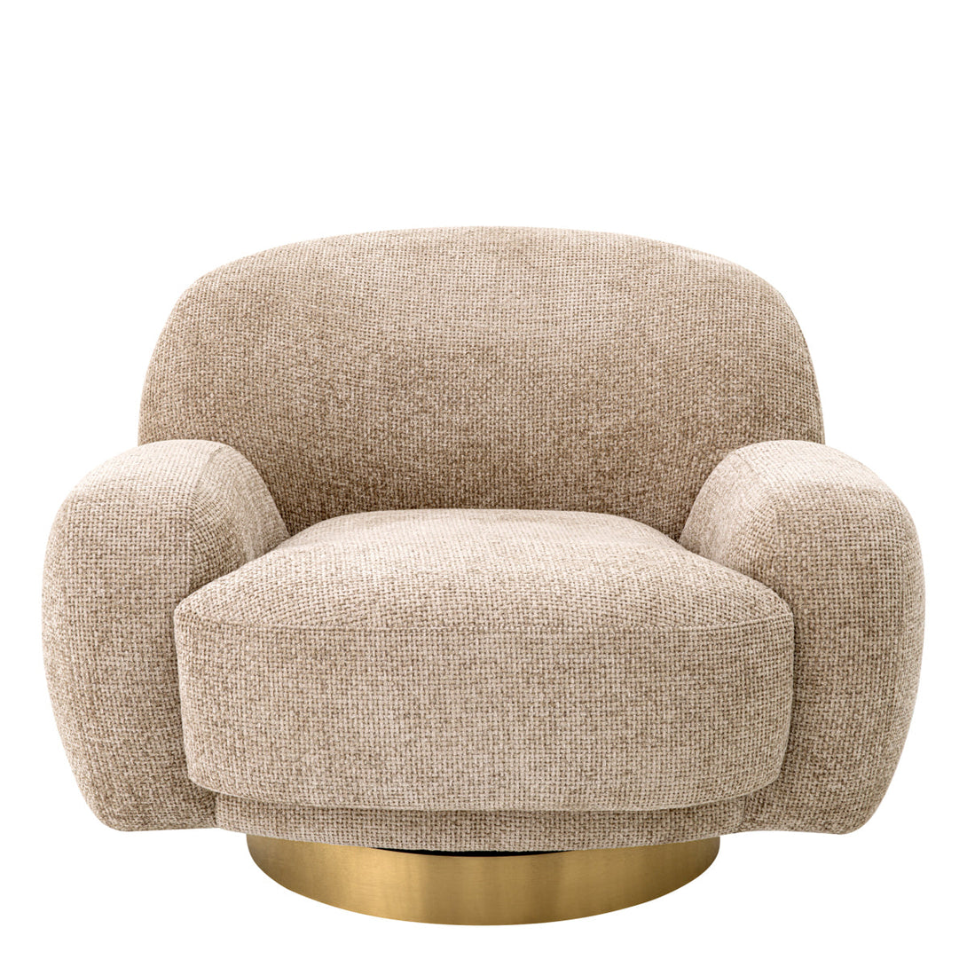 Swivel Chair Udine Lyssa Sand Furniture Eichholtz