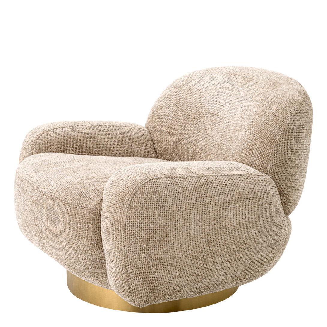 Swivel Chair Udine Lyssa Sand Furniture Eichholtz