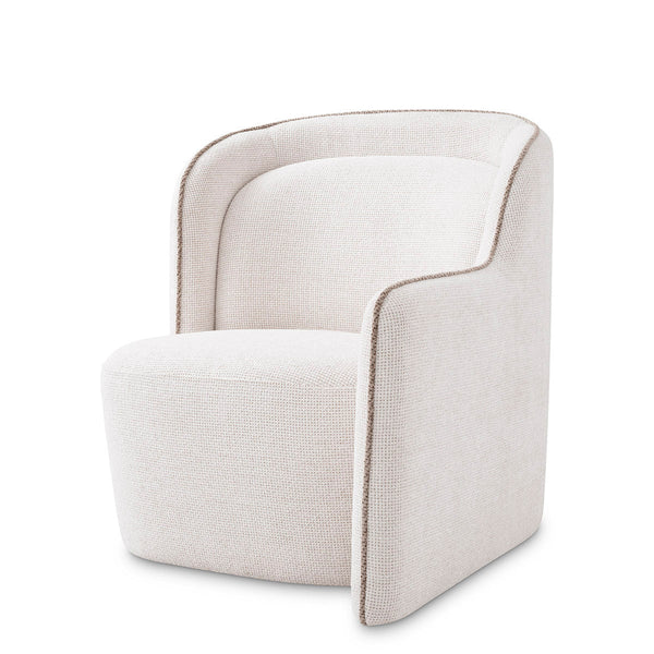 Chair Barrier Right Lyssa Off-White Furniture Eichholtz