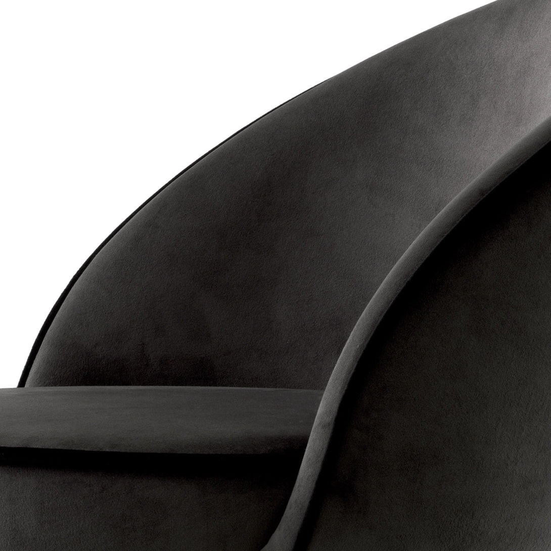 Bar Stool Cooper Set Of 2 Roche Dark Grey Velvet Furniture Eichholtz