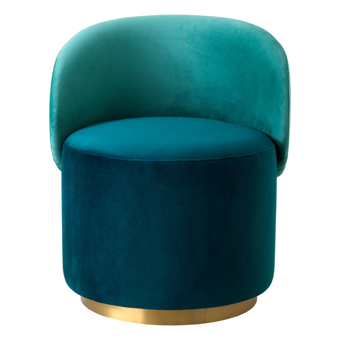Low Dining Chair Greer Savona Sea Green Velvet Furniture Eichholtz