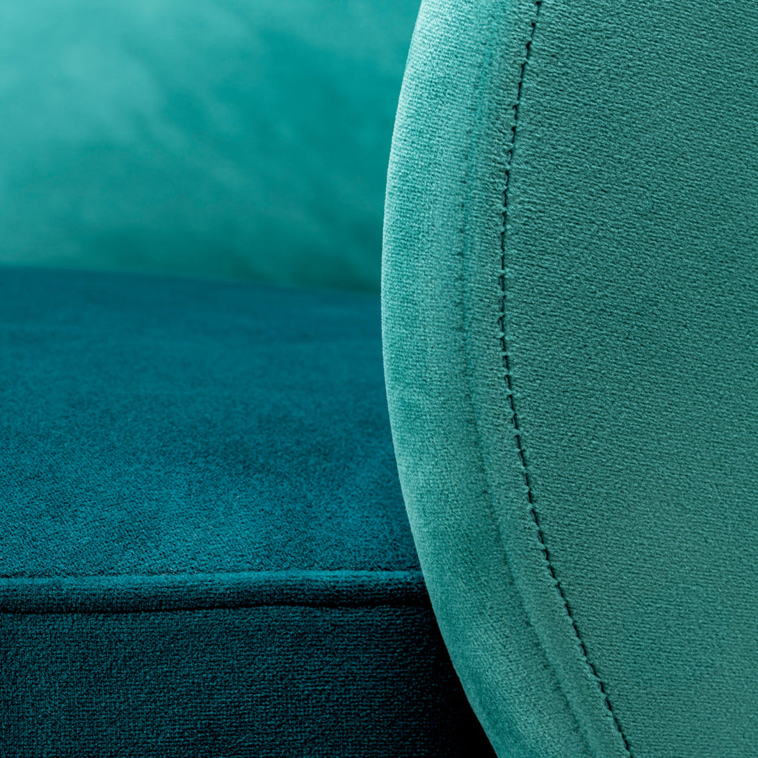 Low Dining Chair Greer Savona Sea Green Velvet Furniture Eichholtz