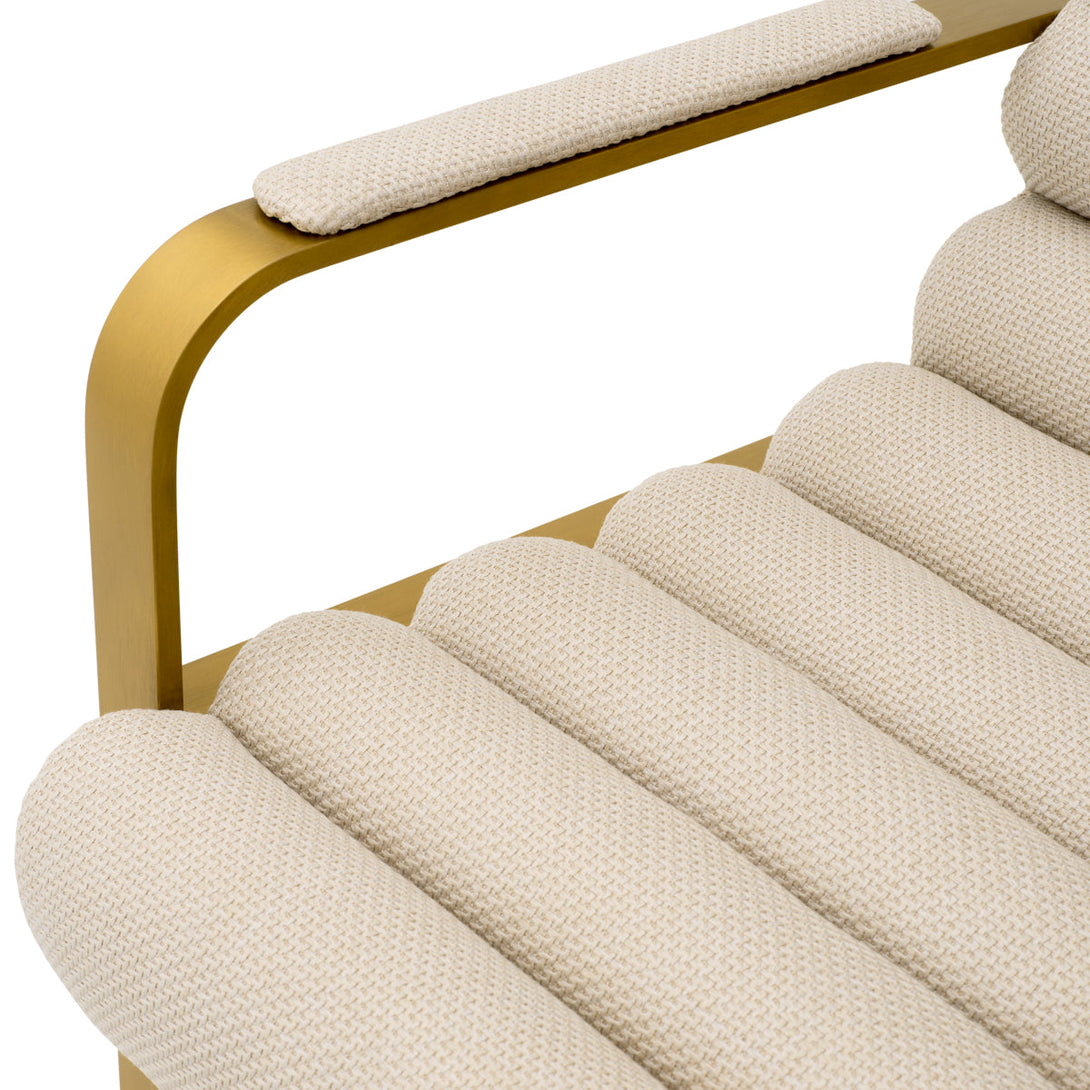 Counter Stool Olsen Brushed Brass Scalea Sand Furniture Eichholtz