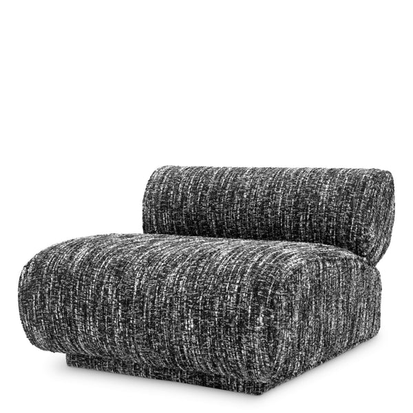 Chair Urbano Boucl&Eacute; Sonata Black Furniture Eichholtz