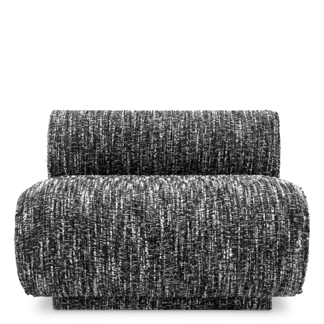 Chair Urbano Boucl&Eacute; Sonata Black Furniture Eichholtz