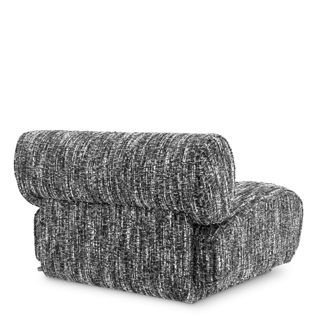 Chair Urbano Boucl&Eacute; Sonata Black Furniture Eichholtz