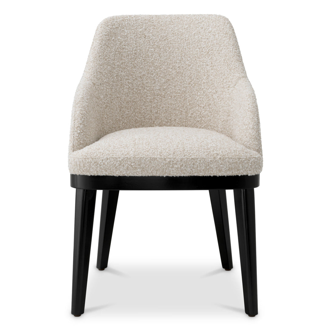 Dining Chair Costa With Arm Kempton Beige Furniture Eichholtz