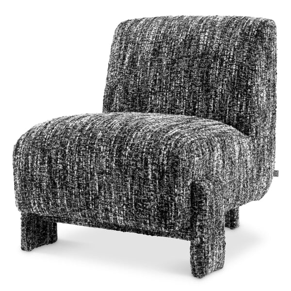 Chair Rockdale Boucl&Eacute; Sonata Black Furniture Eichholtz