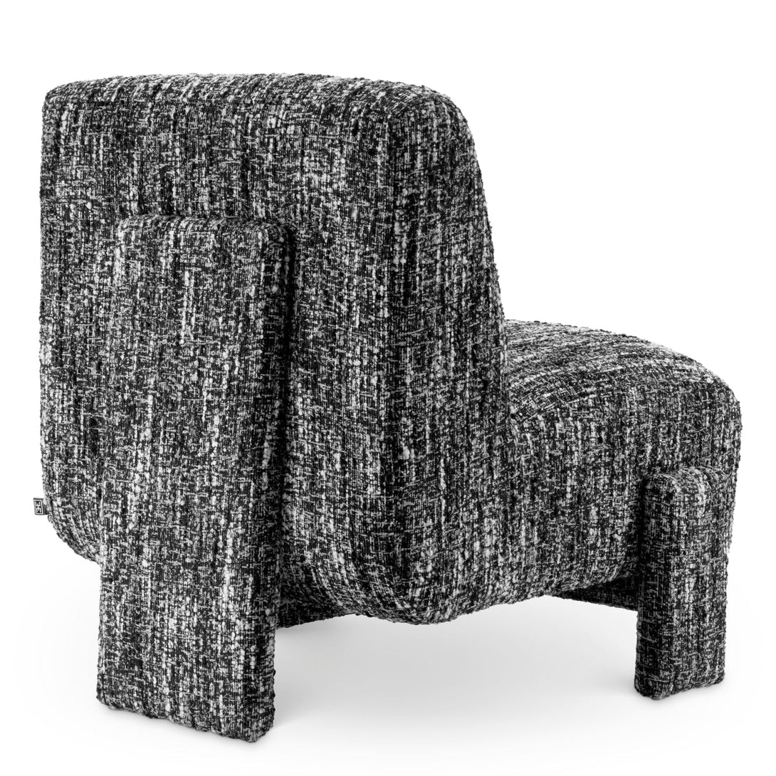 Chair Rockdale Boucl&Eacute; Sonata Black Furniture Eichholtz