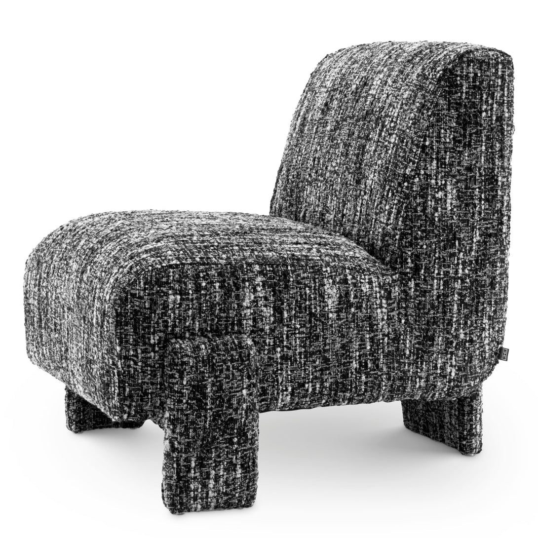 Chair Rockdale Boucl&Eacute; Sonata Black Furniture Eichholtz