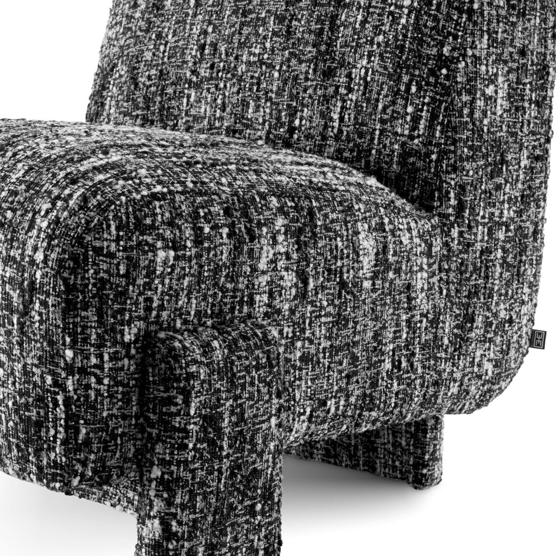 Chair Rockdale Boucl&Eacute; Sonata Black Furniture Eichholtz