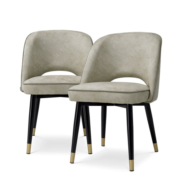 Dining Chair Cliff Mayer Silver Furniture Eichholtz