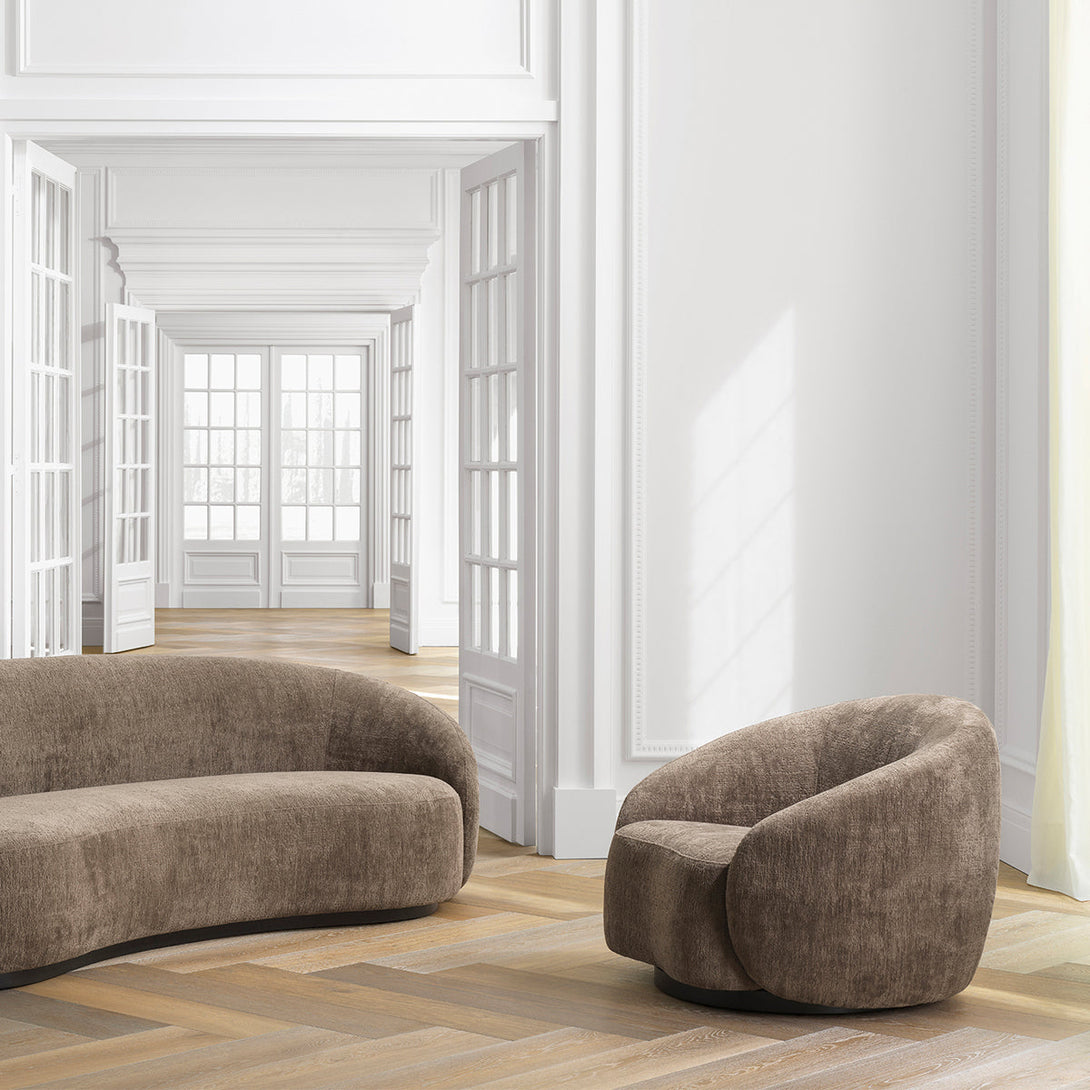 Swivel Chair Amore Avelin Brown Furniture Eichholtz