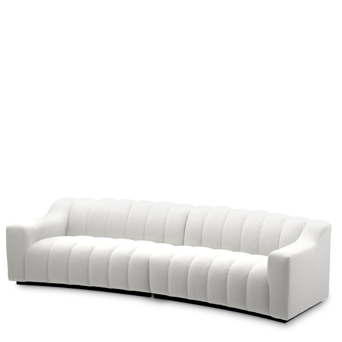 Sofa Kelly L Muslin White Furniture Eichholtz
