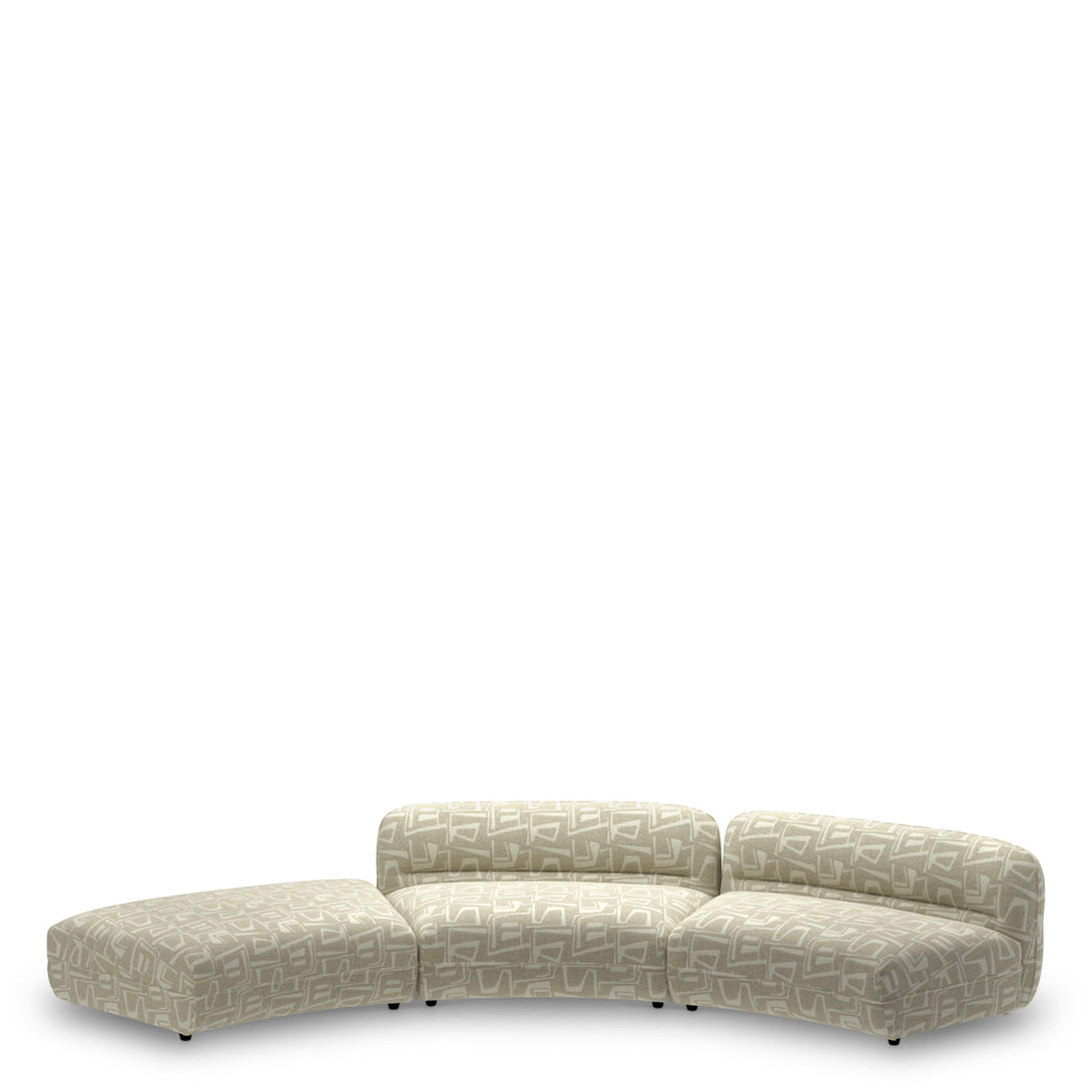 Modular Sofa Grand Avenue - Ottoman Davenport Light Grey - Image 4
