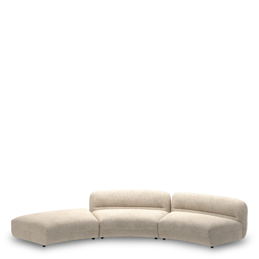 Modular Sofa Grand Avenue - Ottoman Montclair Silver - Image 4