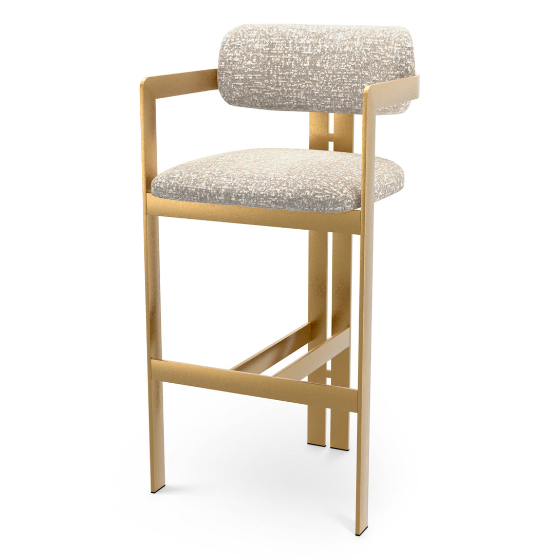 Bar Stool Donato Brushed Brass Finish Montclair Sliver - Image 1