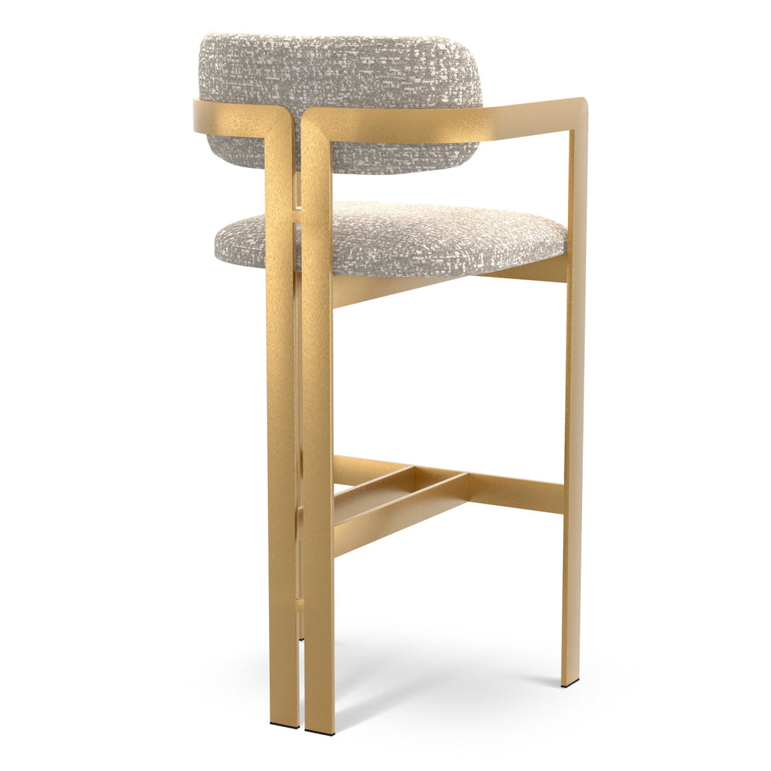 Bar Stool Donato Brushed Brass Finish Montclair Sliver - Image 3
