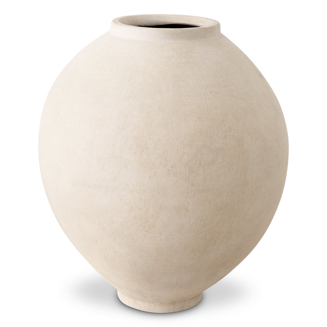 Vase Moon Jar Sand Finish Accessories Eichholtz