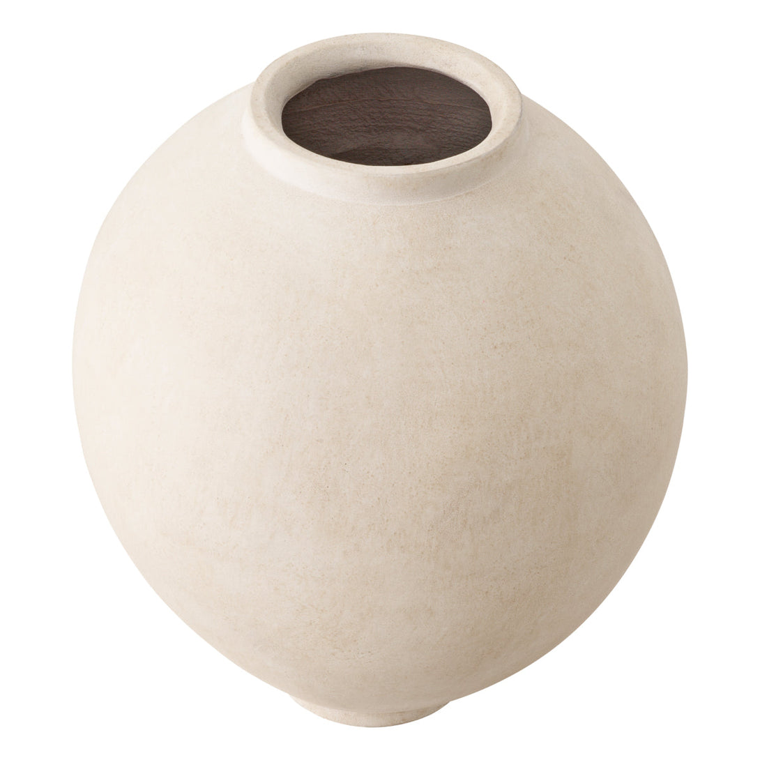 Vase Moon Jar Sand Finish Accessories Eichholtz