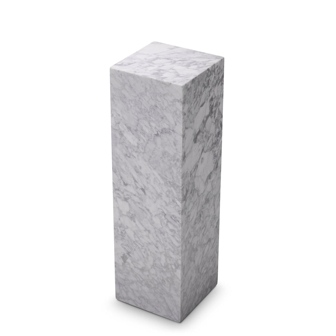Column Lucca M White Marble Furniture Eichholtz