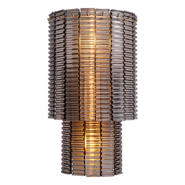 Wall Lamp Imperial Brushed Brass Smoke Glass Lighting Eichholtz