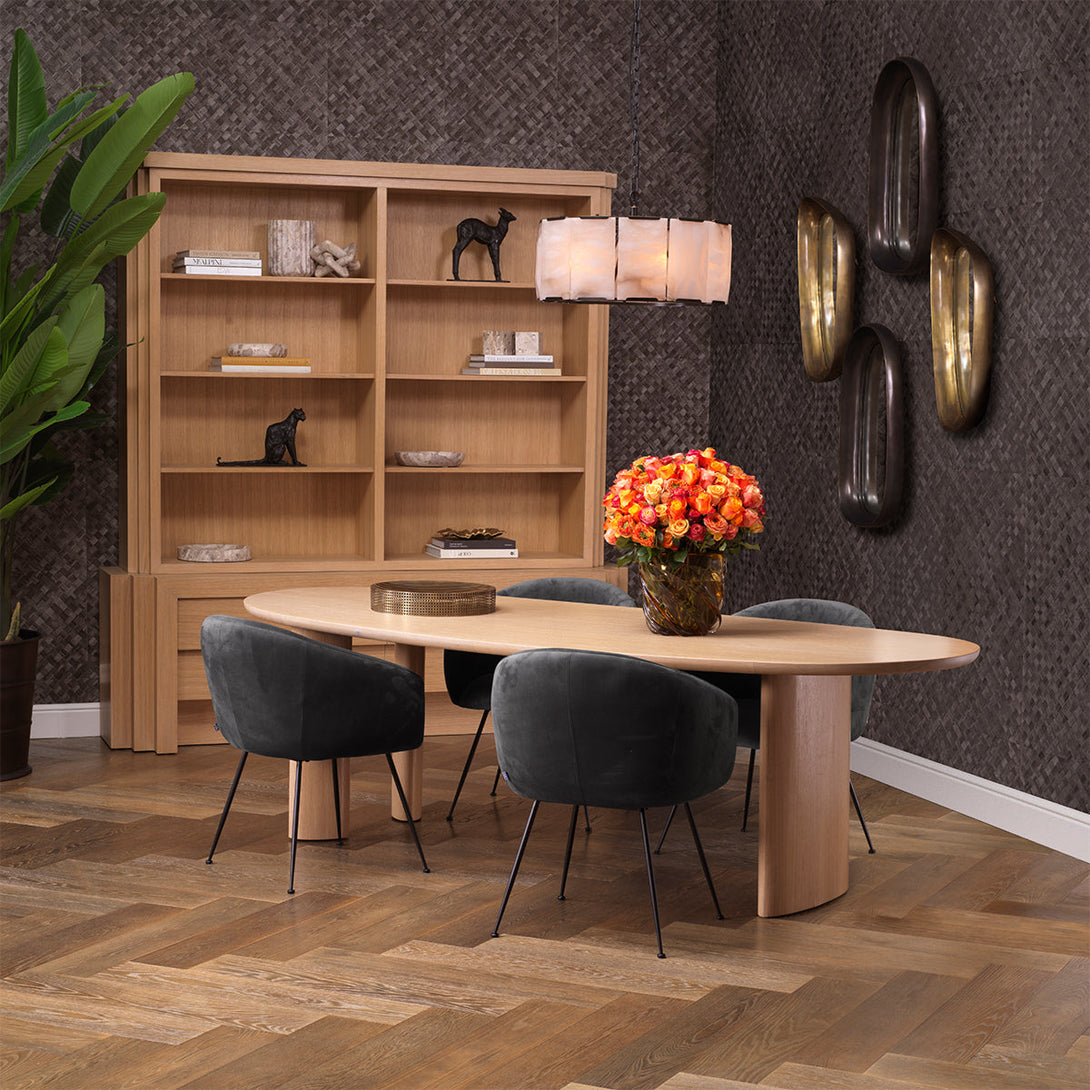 Cabinet Metropolitan L Natural Oak Veneer Furniture Eichholtz