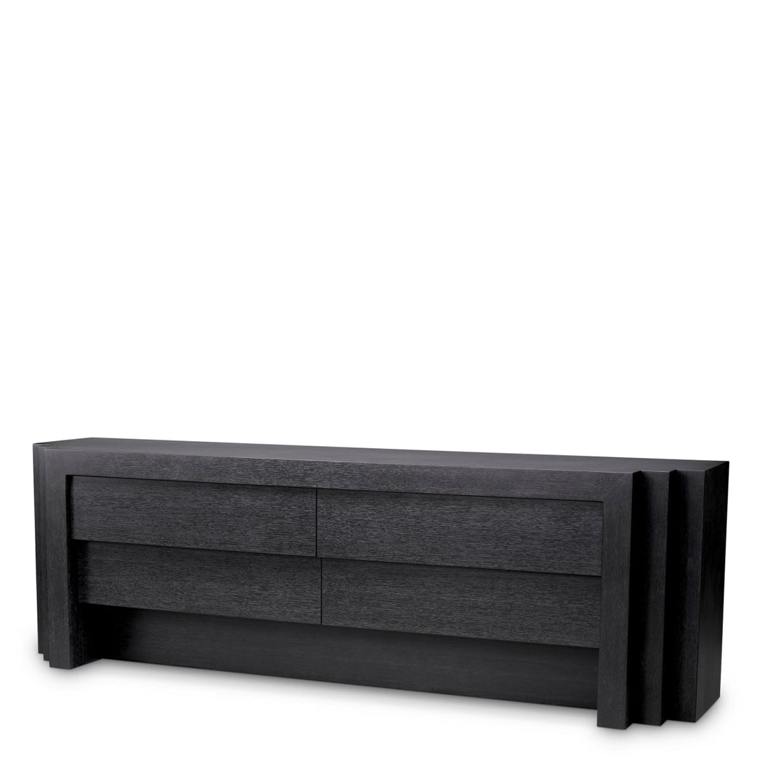 Dresser Metropolitan Charcoal Grey Oak Veneer Furniture Eichholtz