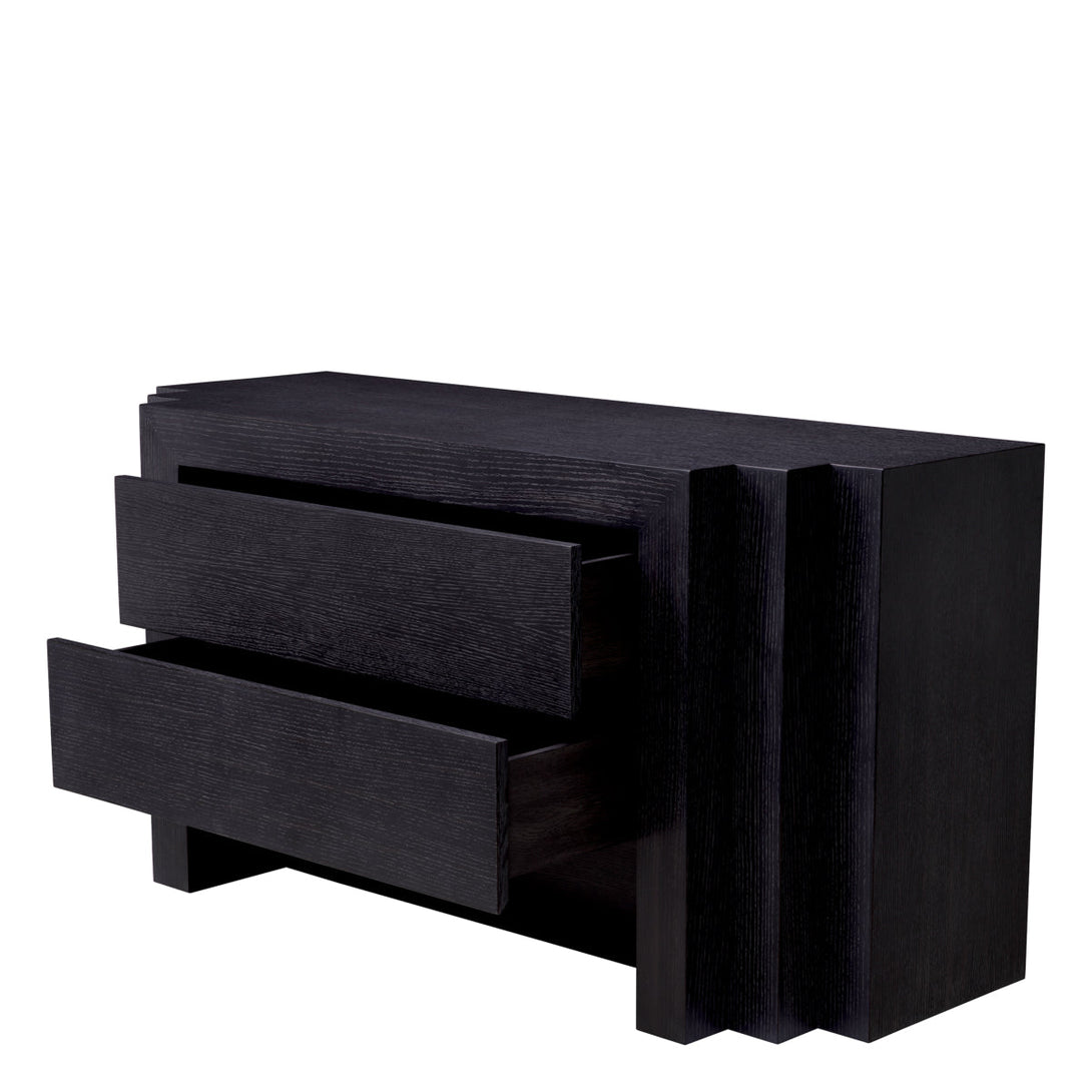 Dresser Metropolitan Charcoal Grey Oak Veneer Furniture Eichholtz