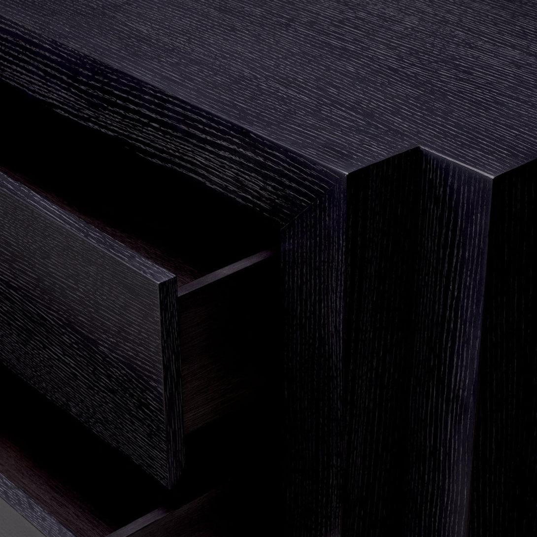 Dresser Metropolitan Charcoal Grey Oak Veneer Furniture Eichholtz