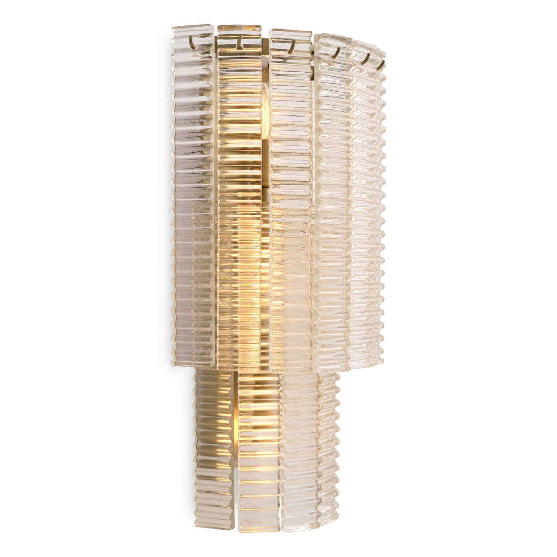 Wall Lamp Imperial Brushed Brass Clear Glass Lighting Eichholtz