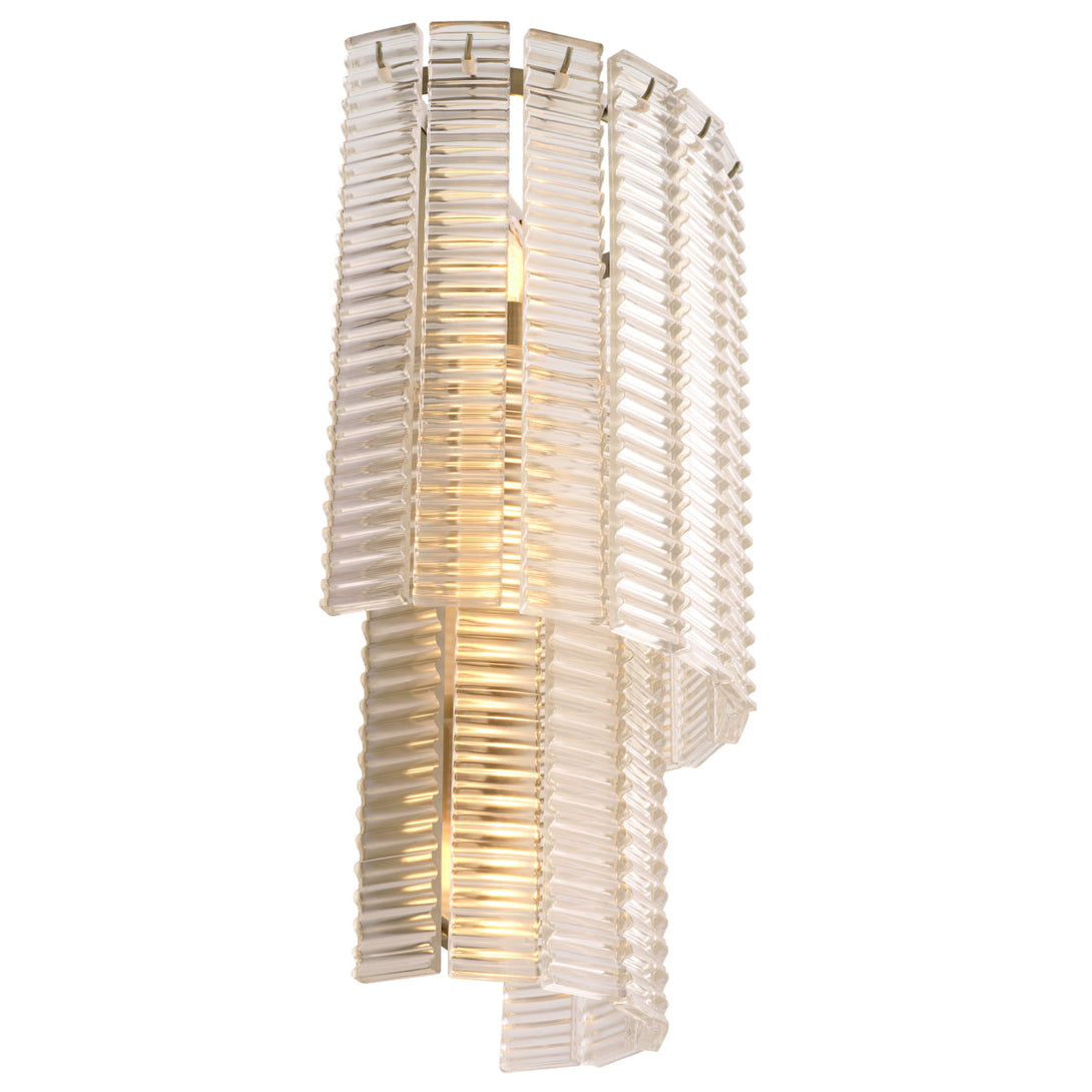Wall Lamp Imperial Brushed Brass Clear Glass Lighting Eichholtz