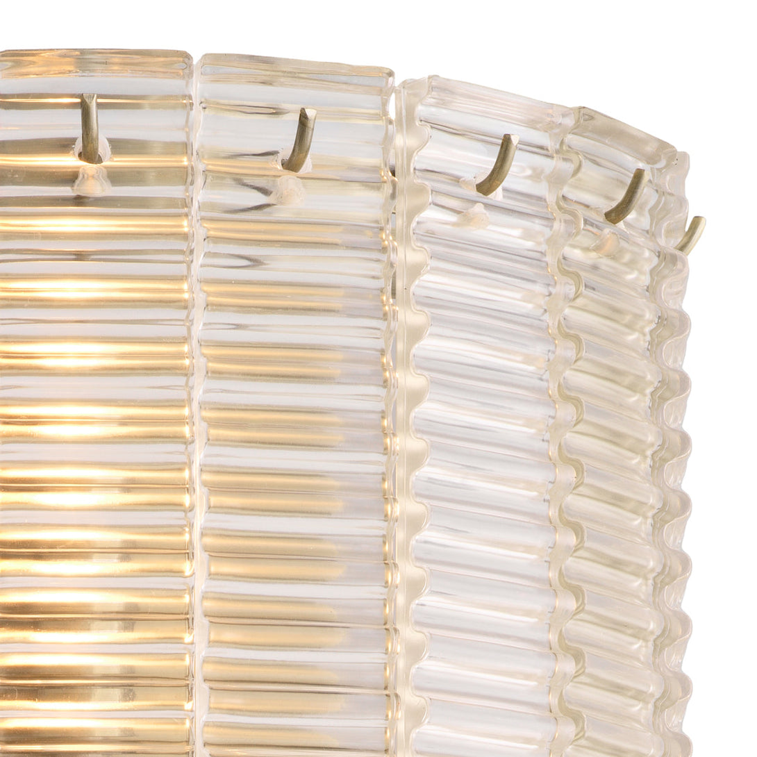 Wall Lamp Imperial Brushed Brass Clear Glass Lighting Eichholtz