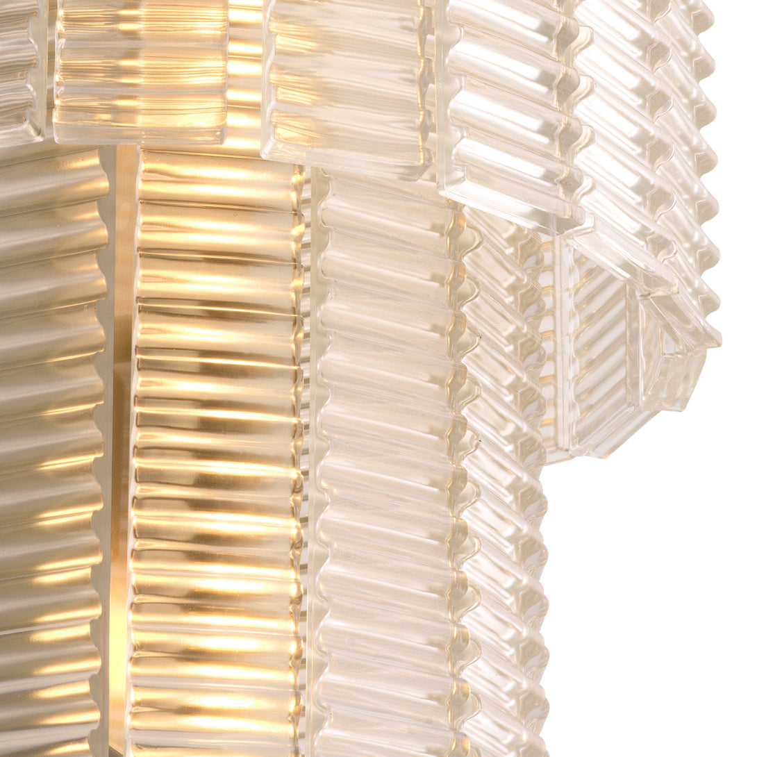 Wall Lamp Imperial Brushed Brass Clear Glass Lighting Eichholtz