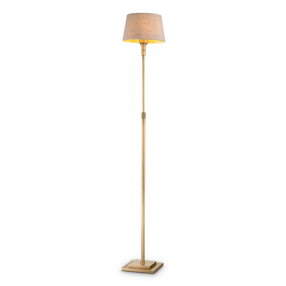 Floor Lamp Tryon Brushed Brass Finish Lighting Eichholtz