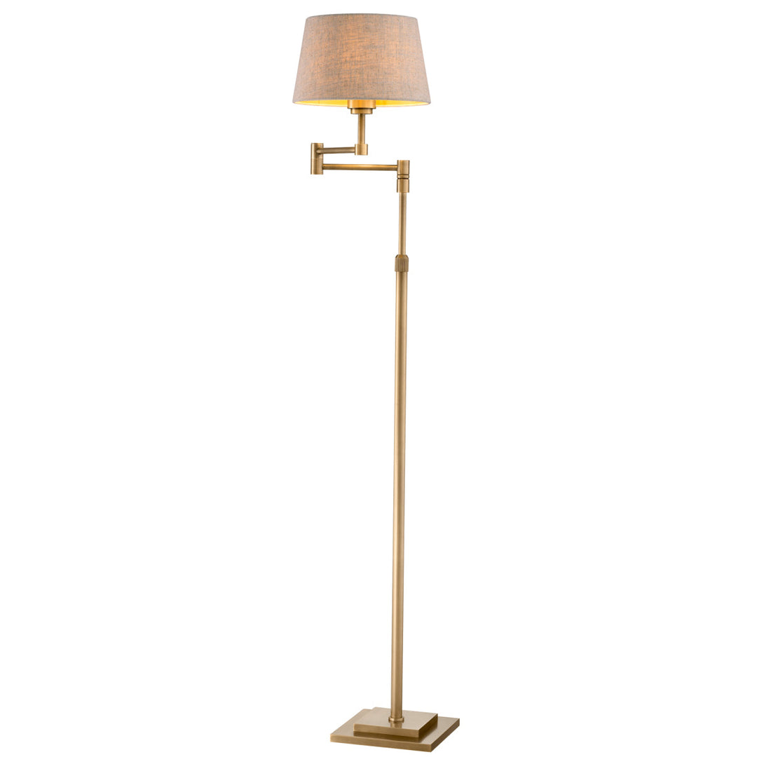 Floor Lamp Corbin Brushed Brass Finish Lighting Eichholtz