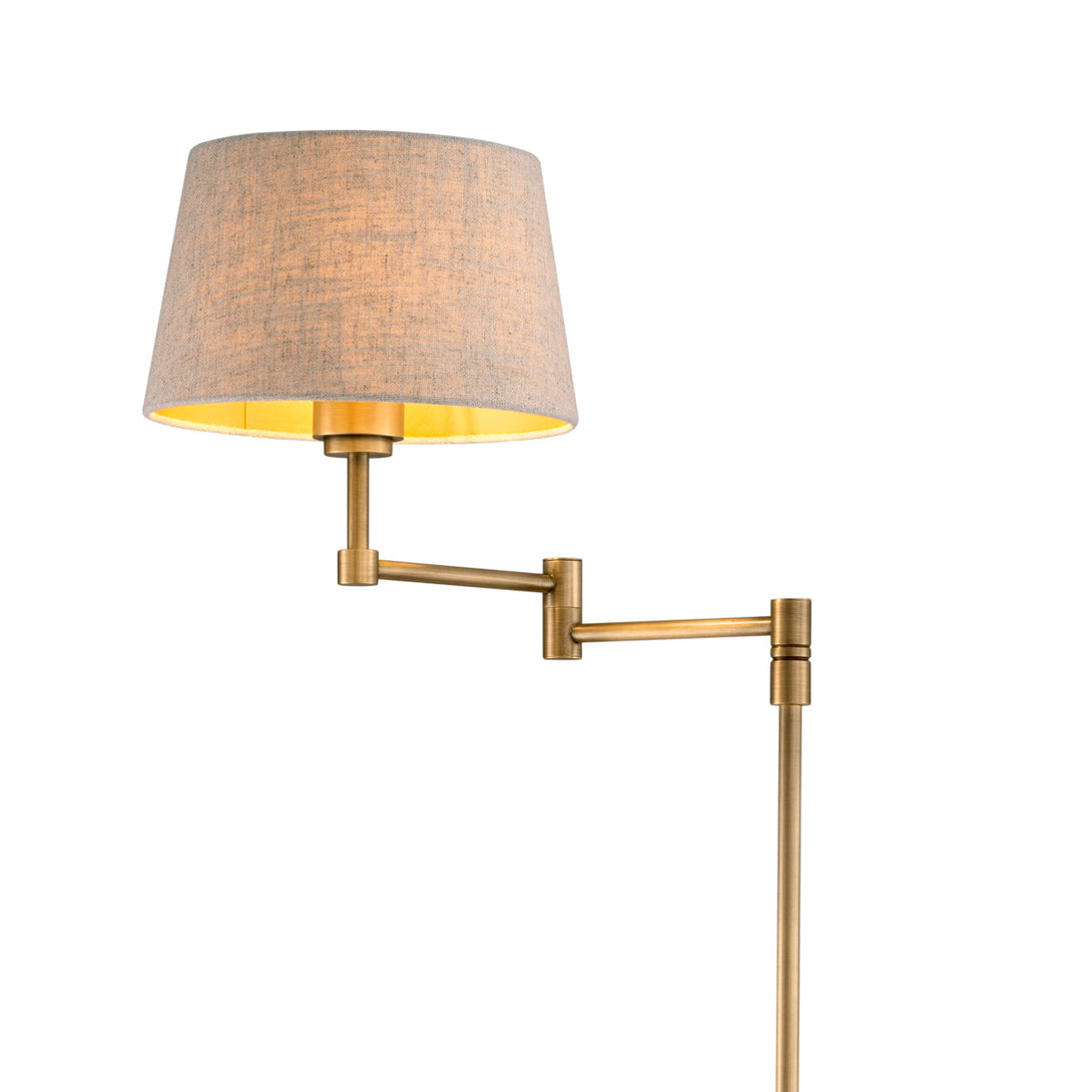 Floor Lamp Corbin Brushed Brass Finish Lighting Eichholtz
