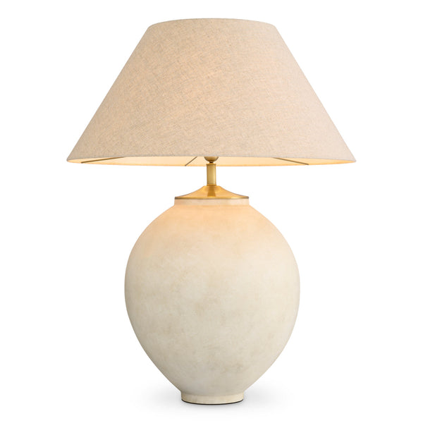 Table Lamp Moon Jar Sand Finish Lighting Eichholtz