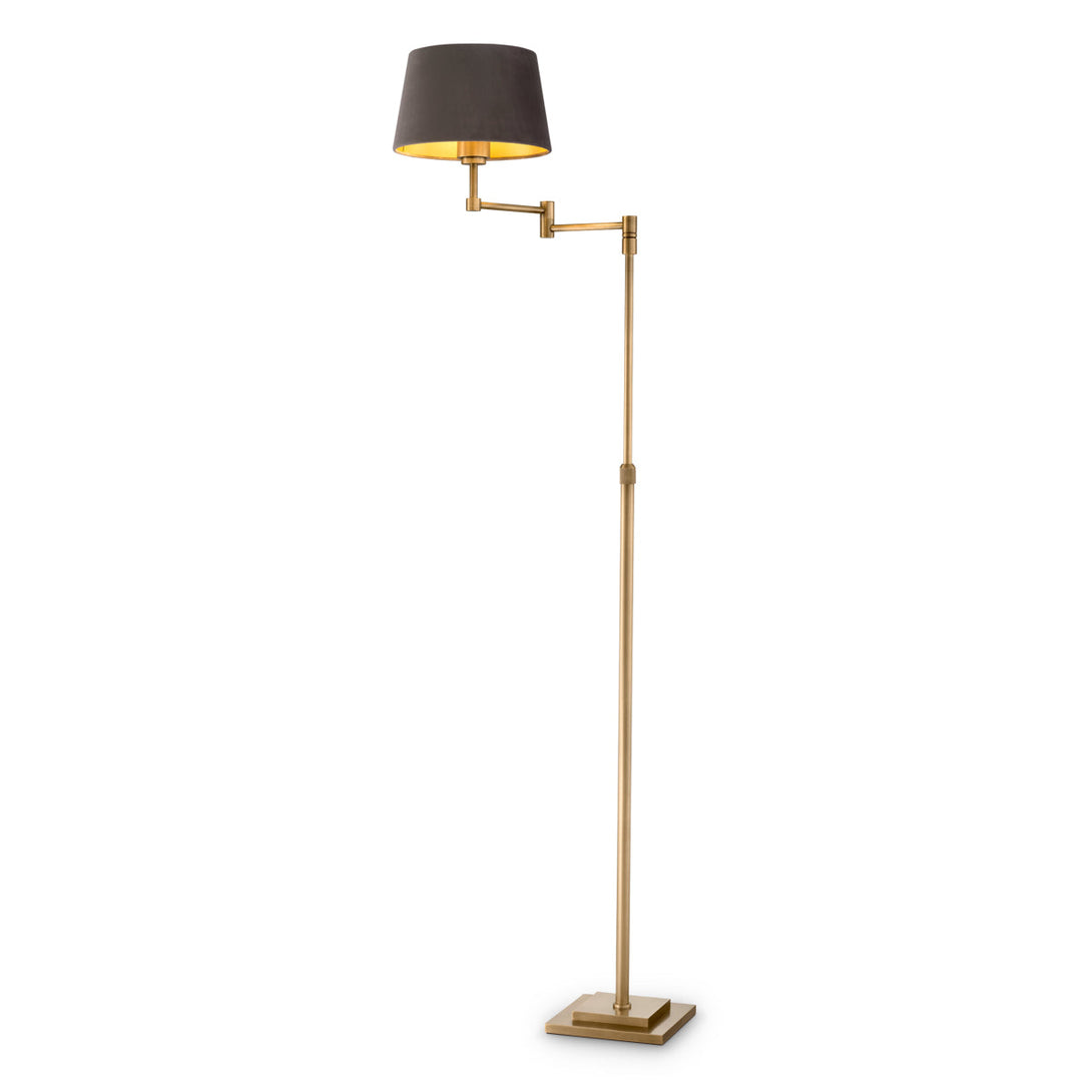 Floor Lamp Corbin Brushed Brass Finish Lighting Eichholtz