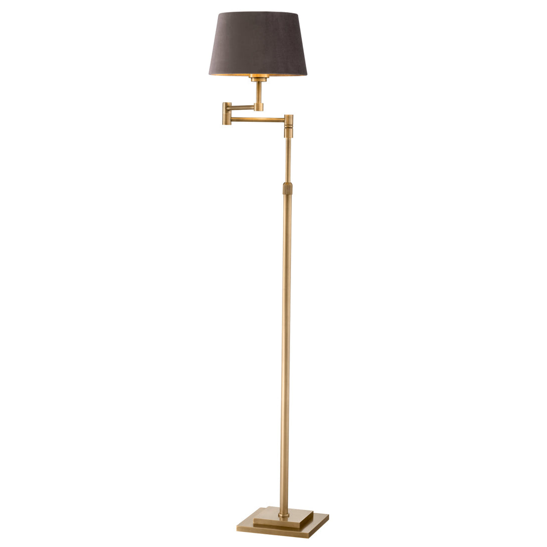 Floor Lamp Corbin Brushed Brass Finish Lighting Eichholtz
