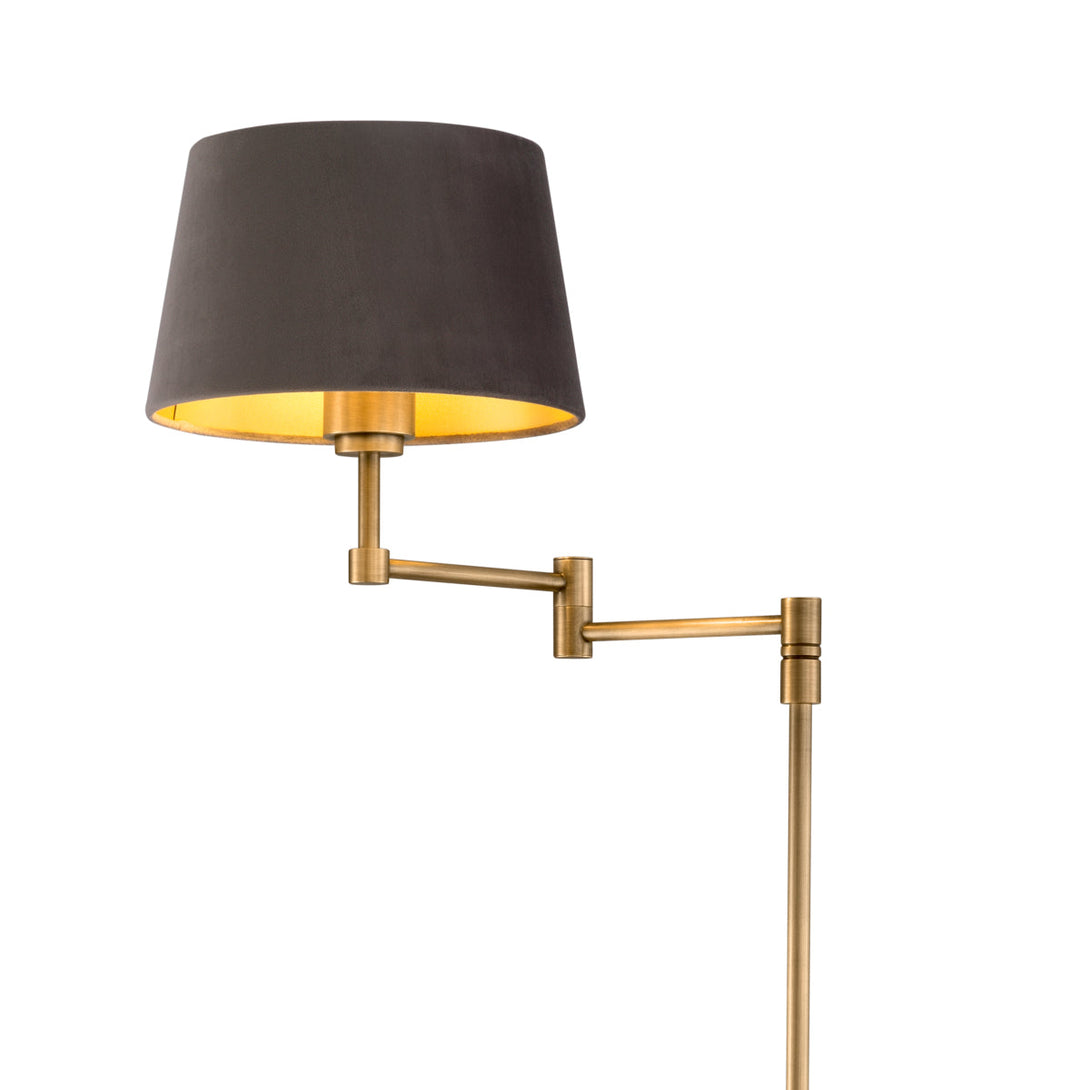 Floor Lamp Corbin Brushed Brass Finish Lighting Eichholtz
