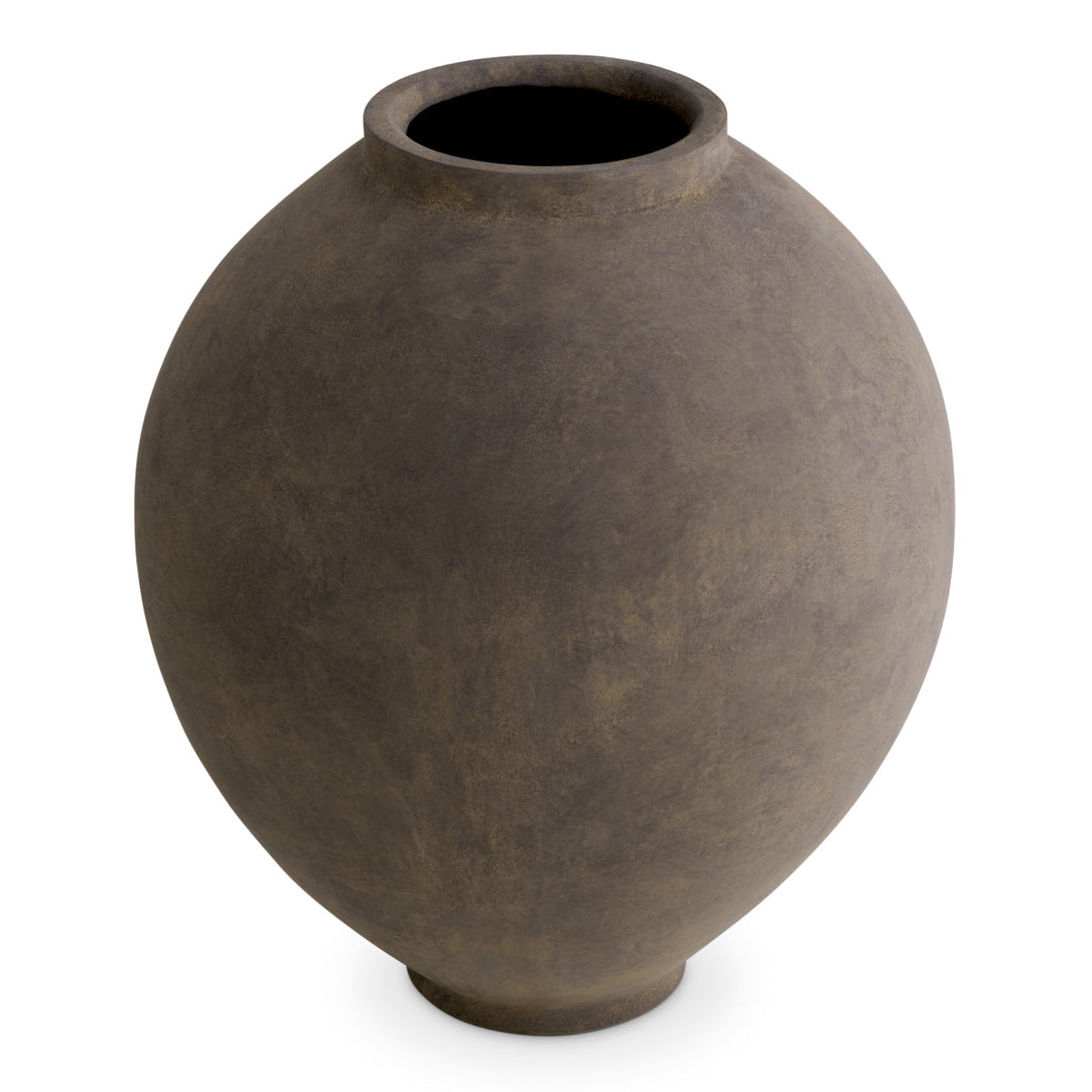 Vase Moon Jar Taupe Finish Accessories Eichholtz